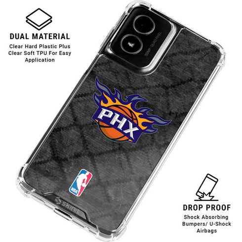 NBA Phoenix Suns Dark Rust Moto G Power 5G (2024) Clear Case