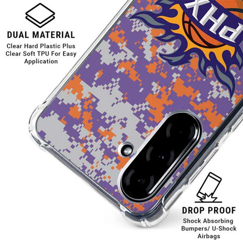 NBA Phoenix Suns Digi Camo Galaxy A36 5G Clear Case