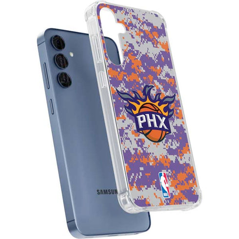 NBA Phoenix Suns Digi Camo Galaxy A55 5G Clear Case