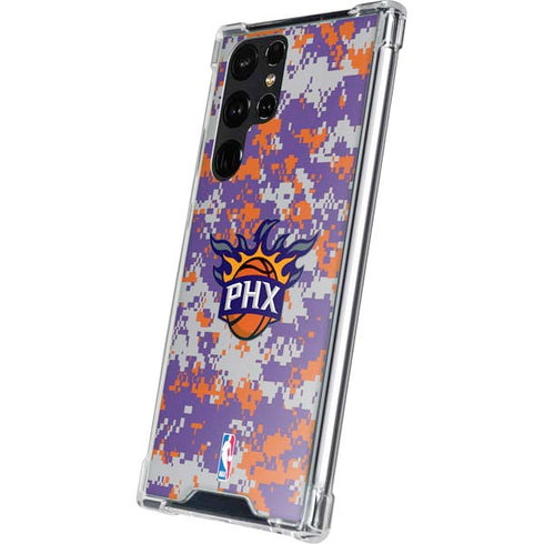 NBA Phoenix Suns Digi Camo Galaxy S23 Ultra Clear Case