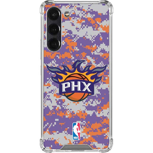 NBA Phoenix Suns Digi Camo Galaxy S24 FE Clear Case