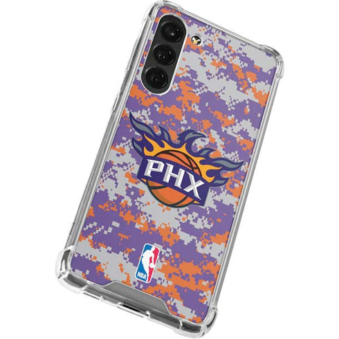 NBA Phoenix Suns Digi Camo Galaxy S24 FE Clear Case