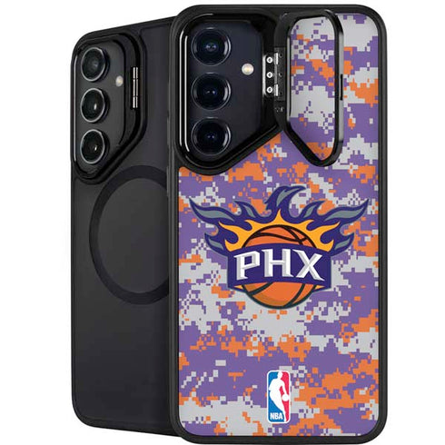 NBA Phoenix Suns Digi Camo Galaxy S24 FE Kickstand Case