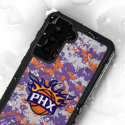 NBA Phoenix Suns Digi Camo Galaxy S24 Plus Waterproof Case