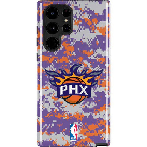 NBA Phoenix Suns Digi Camo Galaxy S25 Ultra Impact Case