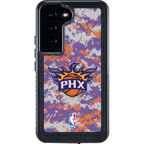 NBA Phoenix Suns Digi Camo Galaxy S24 Waterproof Case