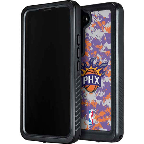 NBA Phoenix Suns Digi Camo Galaxy S24 Waterproof Case