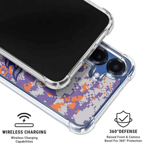 NBA Phoenix Suns Digi Camo Galaxy S25 Plus Clear Case