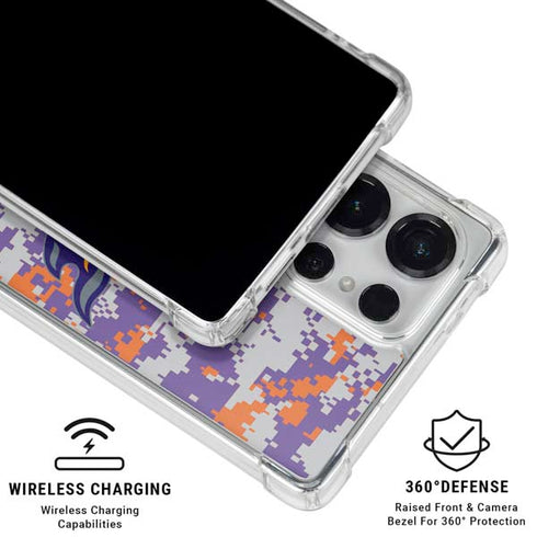 NBA Phoenix Suns Digi Camo Galaxy S25 Ultra Clear Case