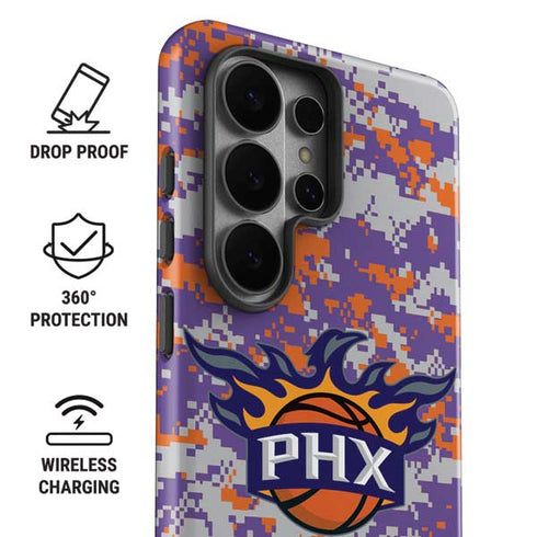 NBA Phoenix Suns Digi Camo Galaxy S26 Ultra Impact Case