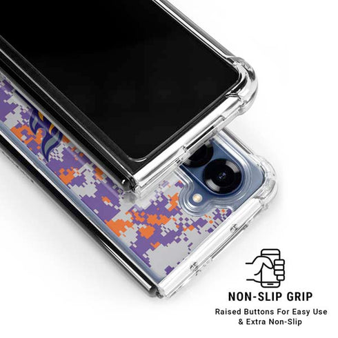 NBA Phoenix Suns Digi Camo Galaxy Z Fold6 Clear Case