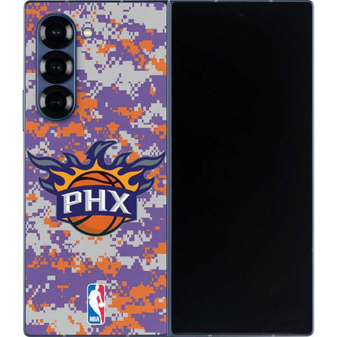 NBA Phoenix Suns Digi Camo Galaxy Z Fold6 Skin