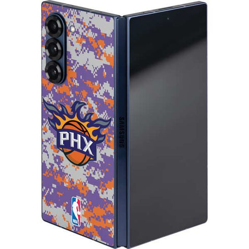 NBA Phoenix Suns Digi Camo Galaxy Z Fold6 Skin