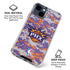 NBA Phoenix Suns Digi Camo iPhone 15 Clear Case