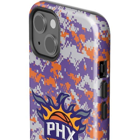 NBA Phoenix Suns Digi Camo iPhone 15 Impact Case