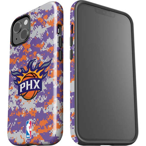 NBA Phoenix Suns Digi Camo iPhone 15 Impact Case