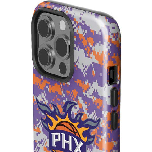 NBA Phoenix Suns Digi Camo iPhone 15 Pro Impact Case