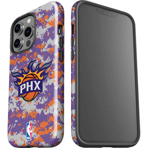 NBA Phoenix Suns Digi Camo iPhone 15 Pro Impact Case