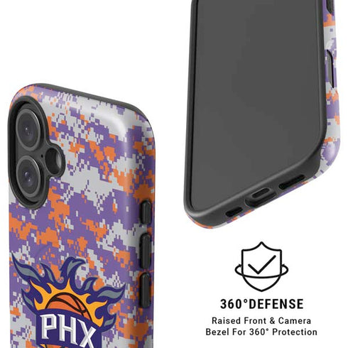 NBA Phoenix Suns Digi Camo iPhone 16 Magsafe Impact Case
