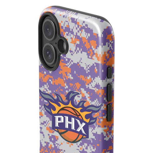 NBA Phoenix Suns Digi Camo iPhone 16 Plus Impact Case