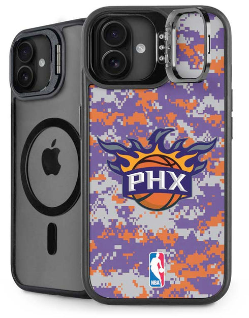 NBA Phoenix Suns Digi Camo iPhone 16 Plus Kickstand Case