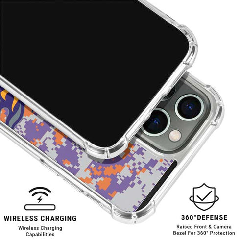 NBA Phoenix Suns Digi Camo iPhone 16 Pro Clear Case