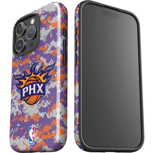 NBA Phoenix Suns Digi Camo iPhone 16 Pro Impact Case