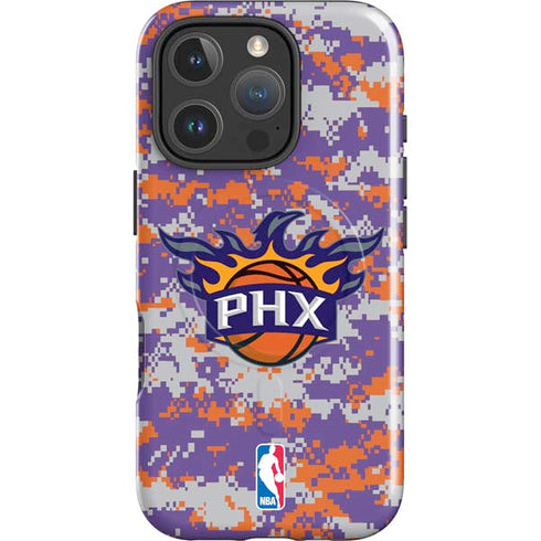 NBA Phoenix Suns Digi Camo iPhone 16 Pro Magsafe Impact Case