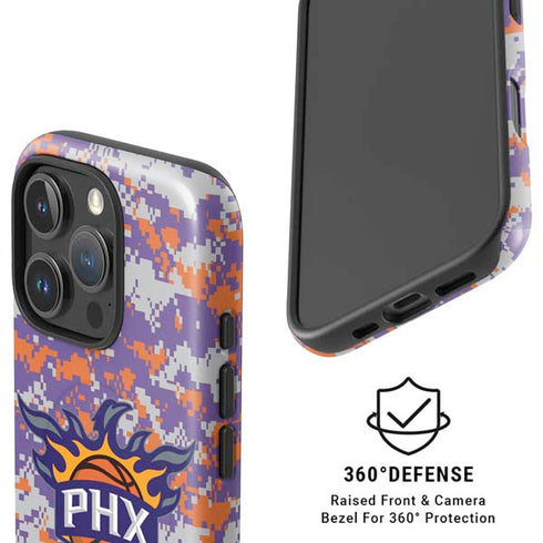 NBA Phoenix Suns Digi Camo iPhone 16 Pro Magsafe Impact Case