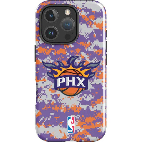 NBA Phoenix Suns Digi Camo iPhone 16 Pro Max Impact Case