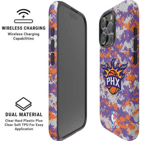 NBA Phoenix Suns Digi Camo iPhone 16 Pro Max Magsafe Impact Case