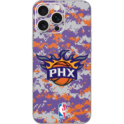 NBA Phoenix Suns Digi Camo iPhone 16 Pro Max Skin