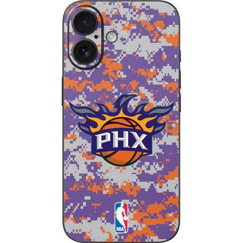 NBA Phoenix Suns Digi Camo iPhone 16 Skin