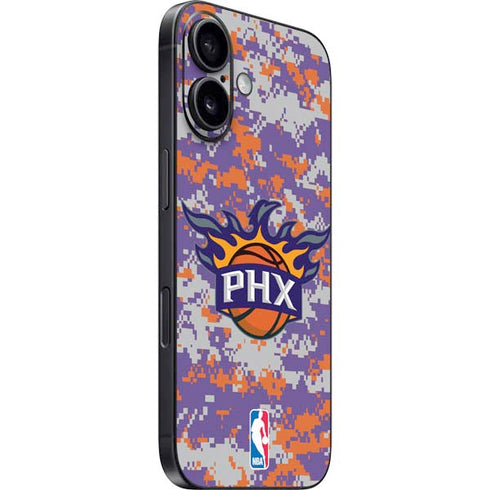 NBA Phoenix Suns Digi Camo iPhone 16 Skin