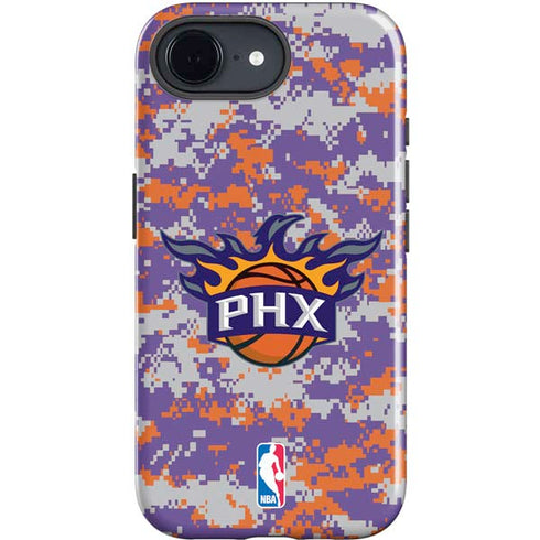 NBA Phoenix Suns Digi Camo iPhone 16e Impact Case
