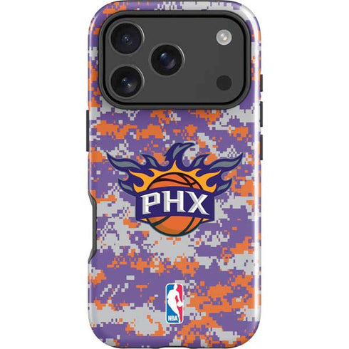 NBA Phoenix Suns Digi Camo iPhone 18 Pro Max Impact Case