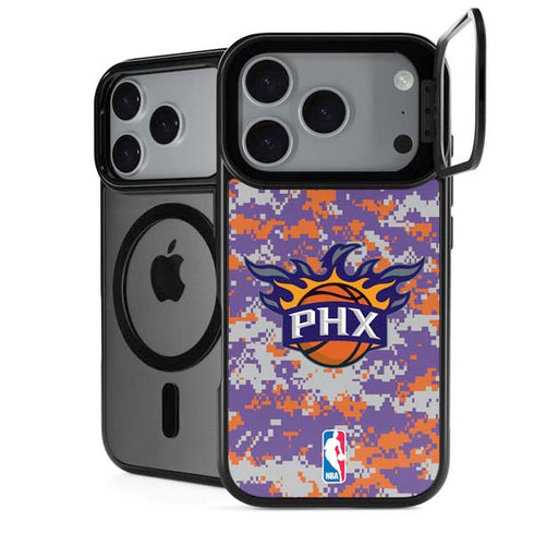 NBA Phoenix Suns Digi Camo iPhone 18 Pro Max Kickstand Case