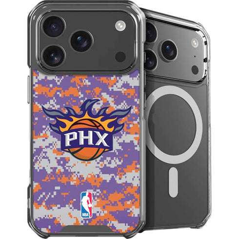 NBA Phoenix Suns Digi Camo iPhone 18 Pro Max MagSafe Case
