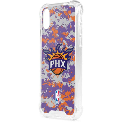 NBA Phoenix Suns Digi Camo iPhone XS Clear Case