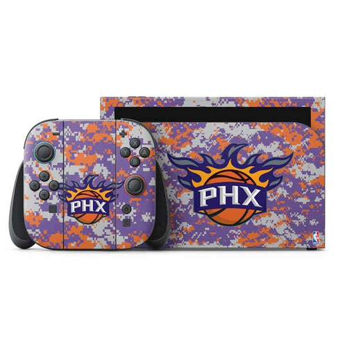 NBA Phoenix Suns Digi Camo Nintendo Switch 2 (2025) with Joy-Con Skin