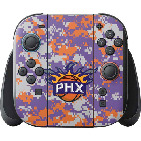 NBA Phoenix Suns Digi Camo Nintendo Switch 2 (2025) with Joy-Con Skin