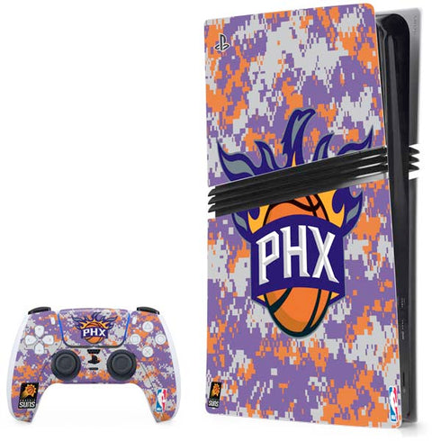 NBA Phoenix Suns Digi Camo PS5 Pro Bundle Skin