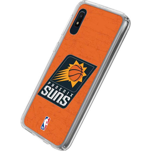 NBA Phoenix Suns Distressed Galaxy A10e Clear Case