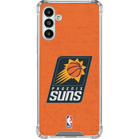 NBA Phoenix Suns Distressed Galaxy A13 5G Clear Case