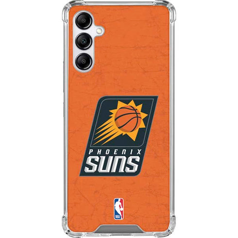 NBA Phoenix Suns Distressed Galaxy A14 5G Clear Case