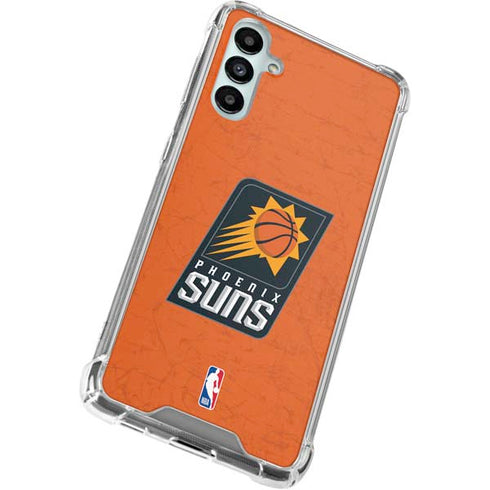 NBA Phoenix Suns Distressed Galaxy A14 5G Clear Case