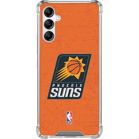 NBA Phoenix Suns Distressed Galaxy A15 5G Clear Case