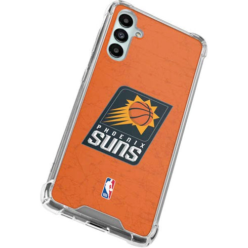 NBA Phoenix Suns Distressed Galaxy A15 5G Clear Case
