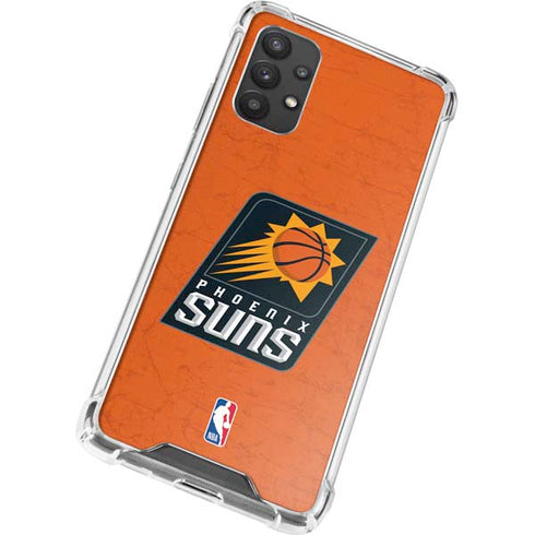NBA Phoenix Suns Distressed Galaxy A32 5G Clear Case