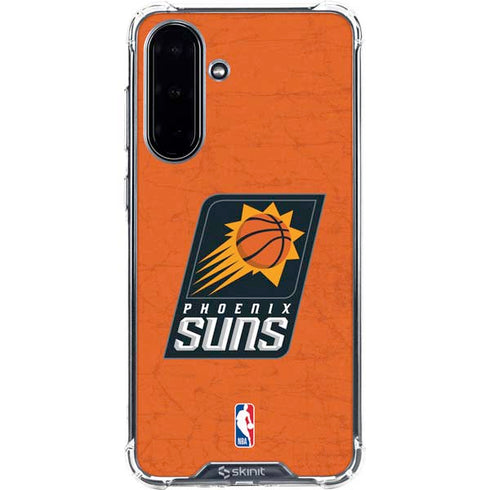 NBA Phoenix Suns Distressed Galaxy A36 5G Clear Case